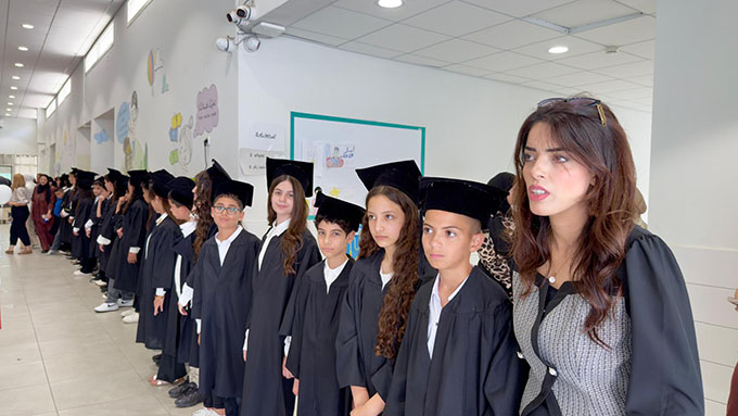 تخريج الفوج الثامن والعشرون في مدرسة المستقبل الابتدائية في جلجولية 
